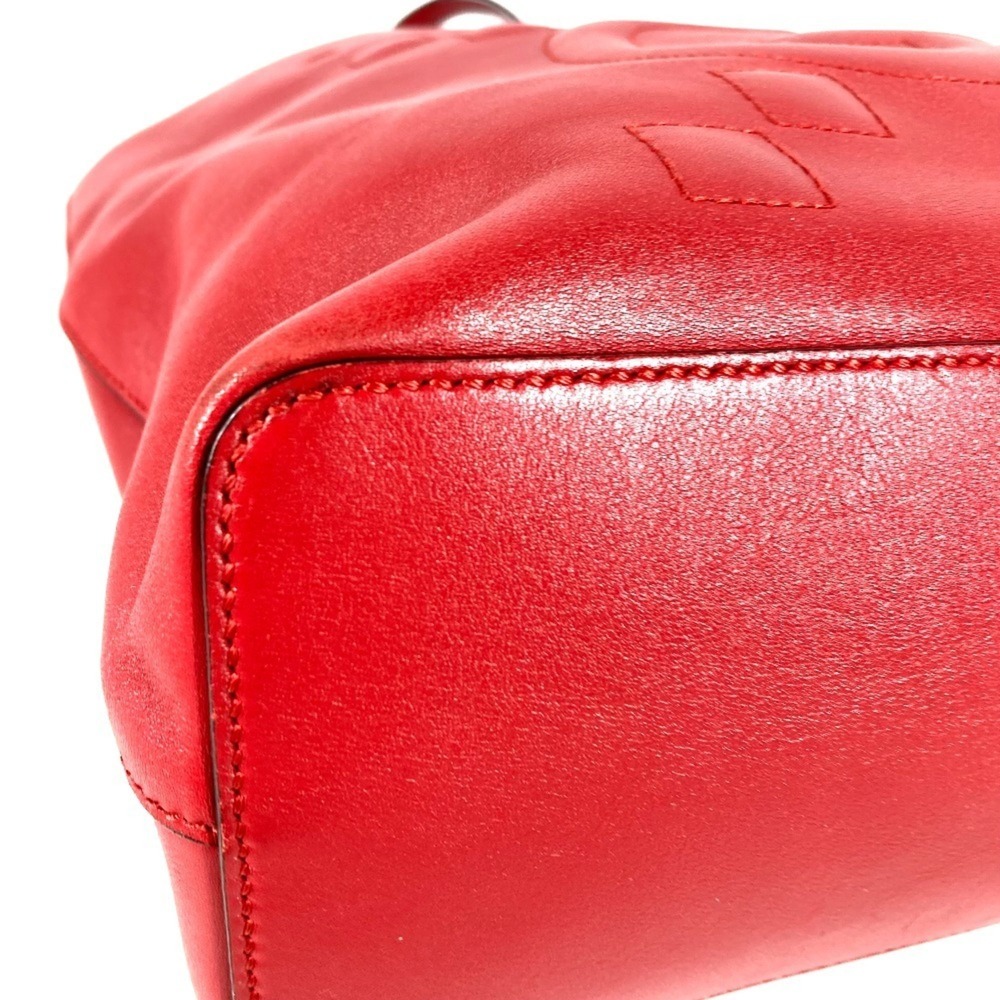 GUCCI Red Leather Shoulder Bag - Picture 9 of 15